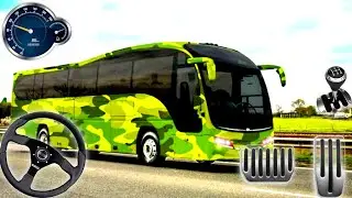 Army Bus Driving Simulator - Offroad Driving Game Play Video.[Android Gameplay]