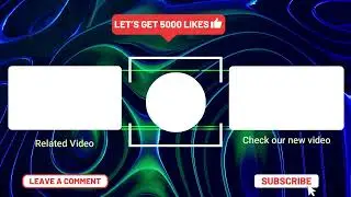 ⚡Liquid Background Animated Endscreen 2022 || No Text Outro Template 11 [Noncopyrigh Free Download]