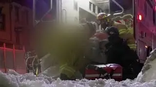 Journalist helps EMS after Victim Falls out of Stretcher