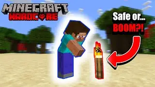 Minecraft Hardcore But Blocks Might EXPLODE!