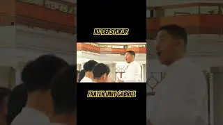Para Frater Unit Gabriel menyanyikan lagu Ku bersyukur  #koorparafraterSVDLedalero