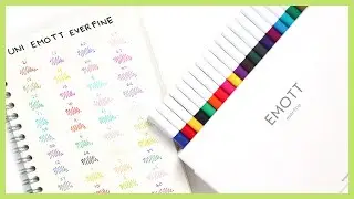UNI EMOTT EVER FINE PEN SWATCHES & FIRST IMPRESSION