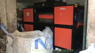 Polyster yarn Crusher, Synthetic yarn shredder, #FabricyarnShredder, #Polysteryarnshreddingmachine