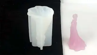 3D Gown Princess Ornament: Elegance and Magic in Resin Molds!