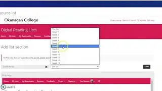 Add or edit list sections in Moodle