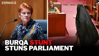 Australian Senator THROWN OUT of Parliament for wearing burqa in huge protest