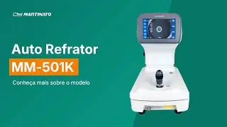 Auto Refrator MM-501K Martinato: Ceratômetro, Retroiluminação, IOL e pupilômetria