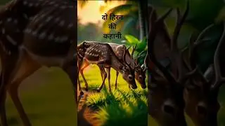 दो हिरणों की अनोखी दोस्ती 🤗 The Innocent Story of Two Deer#ai#shorts #lion #viral