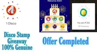 Disco Stamp Giveaway Google Pay