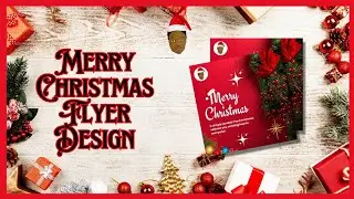 HOW TO DESIGN A MERRY CHRISTMAS FLYER WITH CANVA || DESIGN MERRY CHRISTMAS FLYER