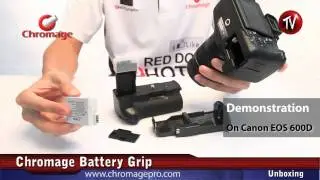 Chromage Battery Grip for Canon 600D/550D