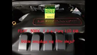 FIAT 500X 1.6 e-torq - Gdzie znajduje się filtr oleju