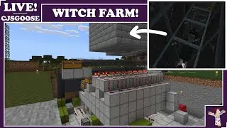 ADDING THE MUSHROOM FLOOR & TIDYING THE WITCH FARM | MINECRAFT SURVIVAL | Gooseville