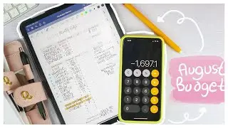 Budget With Me: August 2020 Monthly Budget | Making Things Shake