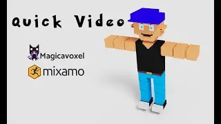 Quick MagicaVoxel + Mixamo Rigging