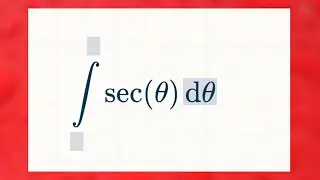 Integral of Sec(theta)