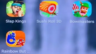 Slap Kings,Sushi Roll 3D,Bowmasters,Rainbow But It&rsquo;s Alphabet Lore...