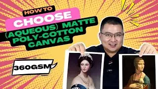 【Expert Guide】How to Choose COLORWAY Inkjet Matte Poly cotton Canvas  5 MUST-KNOW Tips for Artists!