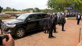 #watchnow VP Chiwenga arrival at Zanu Pf HQ to attend 129th central committe Ordinary session