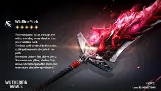 Got Wildfire Mark 😍 .. Lupa's signature weapon 😇 #wutheringwaves #wuwa #lupa #wildfiremark #brant 