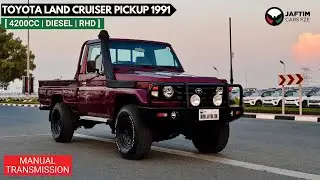 TOYOTA LAND CRUISER PICKUP 1991 | 4.2L DIESEL MANUAL | WINE COLOR | FULL REVIEW