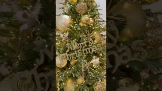 It&rsquo;s timeee 🎄 Gold Christmas Tree ✨ #shorts #christmas #christmasdecoration