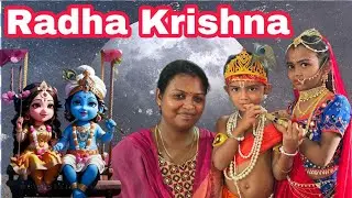 Full video 👉வாங்க நம்ம வீட்டுக்கு ராதாகிருஷ்ணனை ரெடி பண்ணலாம்😍🤝#krishna #makeup #radhakrishna #kavi