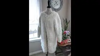 How to carefully wash 💦🧼🧽🚿🧴Delicate Handmade Wool Items ( Angora Rabbit Knit Coat) 🌿🍋