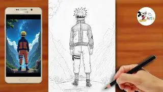 How To Draw Easy Naruto Uzumaki Full Body Drawing || Very Very Easy Anime Drawing 