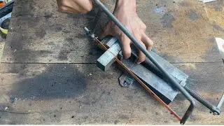 Cara mudah membuat gagang gergaji besi