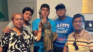 STATUE OF LIBERTY VISIT WITH FAMILY, LAST VLOG WITH MY MAMA & MAMI#bengalivlog#dipsikhany-357