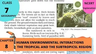 NCERT Class 7 Geography Chapter 8: Human Environment Interactions &ndash; Tropical & Subtropical Region