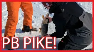 Rhys Catches His Personal Best Northern Pike - Ice Fishing 2025