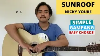 EASY GUITAR CHORDS (Sunroof - Nicky Youre, dazy) (Guitar Tutorial) Simple!