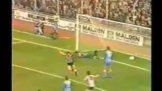 Newcastle at Swansea & Cardiff and home to Man City, October 1983