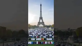 Praying for Palestine at the Eiffel Tower | Unity and Faith in Paris