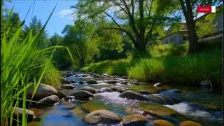 Drift Into Calm — Flowing River & Soft Piano in a Peaceful Forest