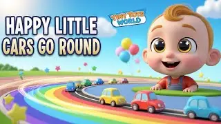 Little Cars Go Round and Round 🎶 | Kids Car Song