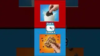 Would You Rather ❤️Dunk it or crunch it #shorts #usa #quotes #quiz #trending