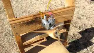RCGF 10cc Gasoline model aircraft engine first run 14x8 Falcon prop 7700rpm