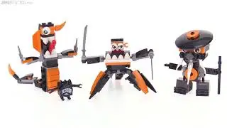 🔄 LEGO Mixels series 9 Nindjas review! Cobrax, Spinza & Mysto re upload