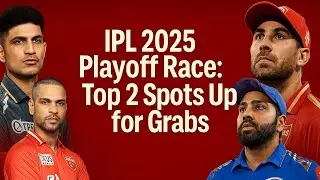 IPL 2025 Playoff Race Heats Up | Battle for Top 2 Spots Intensifies!