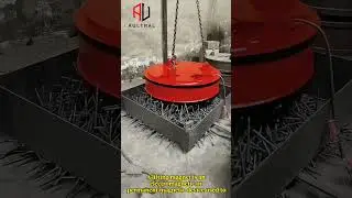 Portable Lifting Magnet for Easy Lifting of Steel Plates and Bars #sustainablesolutions