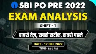 SBI PO Analysis 2022  | SBI PO Pre 2022 Exam Analysis | Banking Wallah