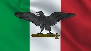 Italian Social Republic War 1943-1945 World War 2 Flag Animation - Flags of the World