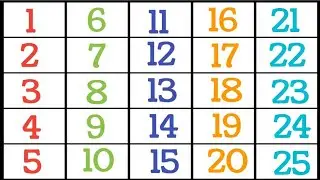 1 to 25 counting number, 123 counting, 1se 25 tak, number name, ginti, 123 for kids