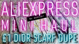 £1/$1/€1 Christian Dior $190 Tarot Twilly Scarf Dupe  ! | Aliexpress non makeup mini haul