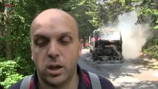 Izgorio Autobus kod Krasna