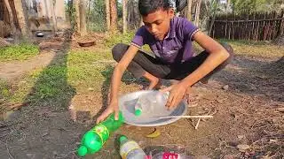 Plastic Bottle Fishing Trap | Traditional Fishing Trap With Hook and Plastic Bottle