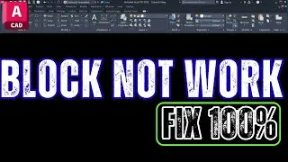 🚫 AutoCAD Block Not Working? | Block Explode / Edit / Command Fix 🔧 | 100% Solution Tutorial